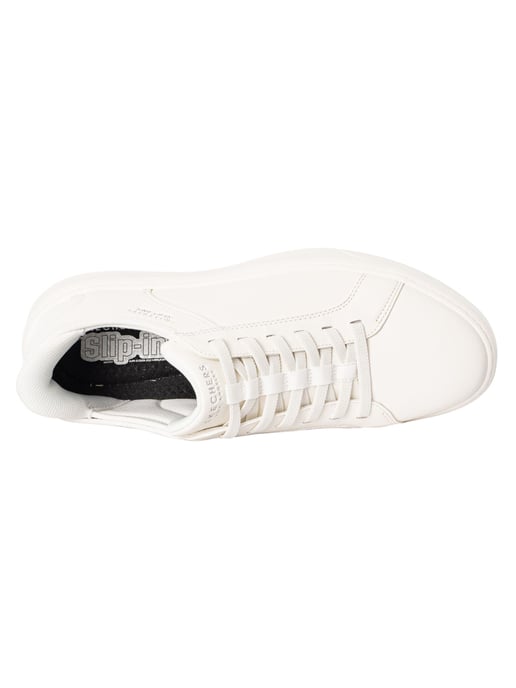 Skechers Zapatillas Sin Cordones Court Break Con Doble Ventilación, Blanco - Image 6