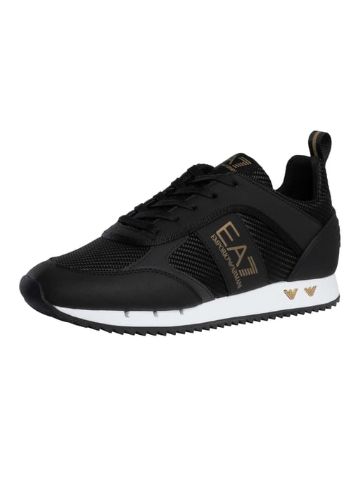 EA7 Zapatillas Deportivas Con Logotipo De Malla De Carbono, Negro - Image 1
