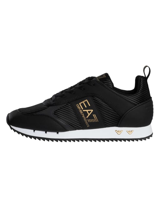 EA7 Zapatillas Deportivas Con Logotipo De Malla De Carbono, Negro - Image 2