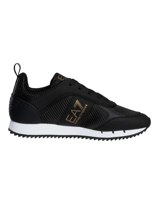EA7 Zapatillas Deportivas Con Logotipo De Malla De Carbono, Negro - Image 3