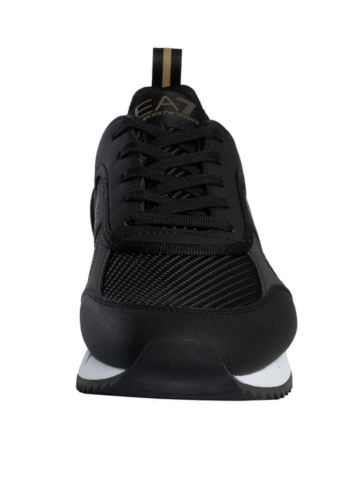 EA7 Zapatillas Deportivas Con Logotipo De Malla De Carbono, Negro - Image 4