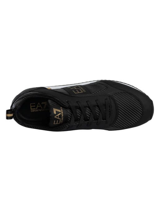 EA7 Zapatillas Deportivas Con Logotipo De Malla De Carbono, Negro - Image 6