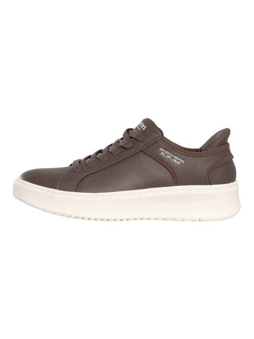 Skechers Zapatillas Sin Cordones Court Break Con Doble Ventilación, Marrón - Image 2
