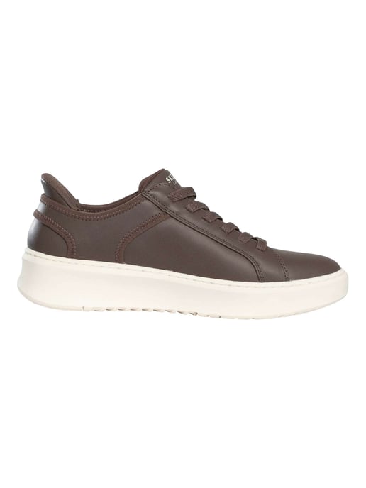 Skechers Zapatillas Sin Cordones Court Break Con Doble Ventilación, Marrón - Image 3