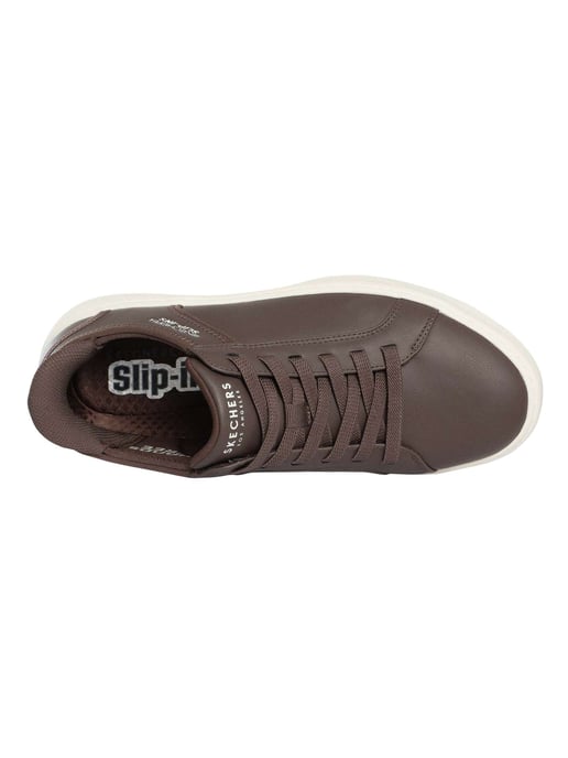 Skechers Zapatillas Sin Cordones Court Break Con Doble Ventilación, Marrón - Image 6
