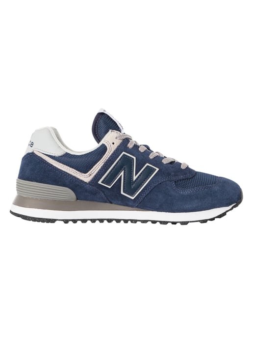 New Balance 574 Entrenadores De Gamuza, Azul - Image 3