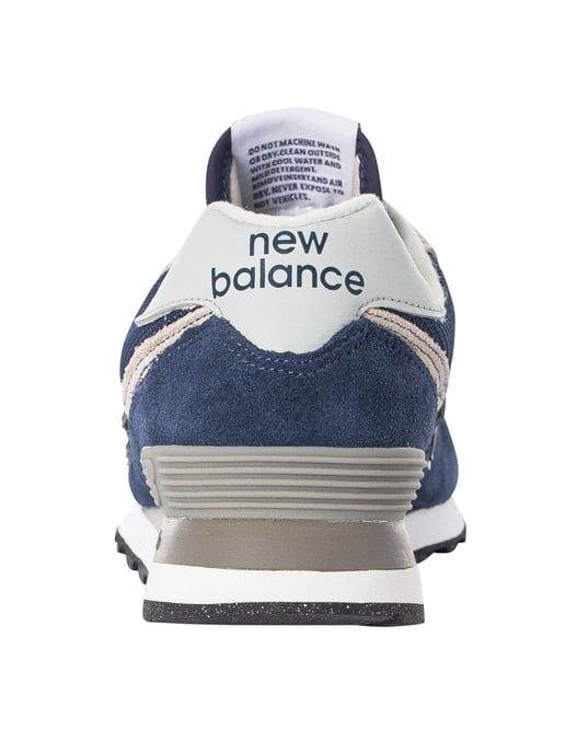 New Balance 574 Entrenadores De Gamuza, Azul - Image 5