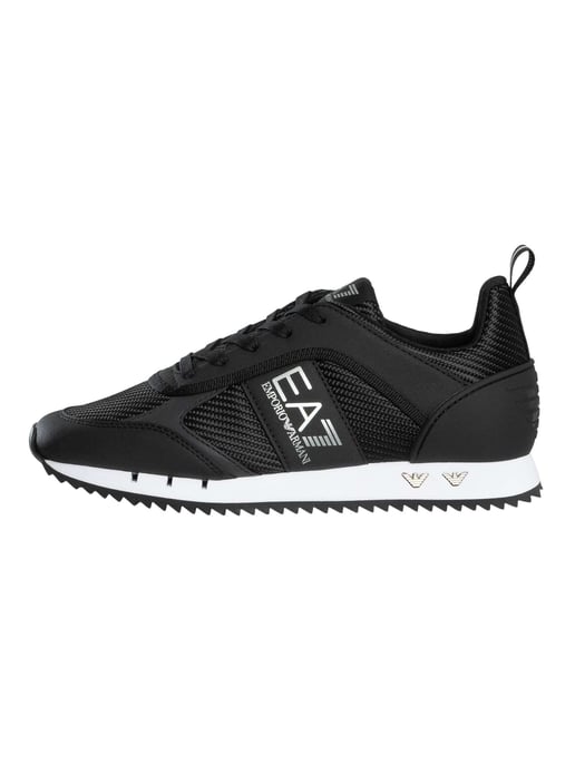 EA7 Zapatillas Con Logo De Malla, Negro - Image 2