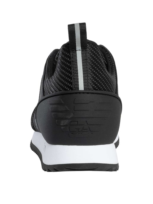 EA7 Zapatillas Con Logo De Malla, Negro - Image 5