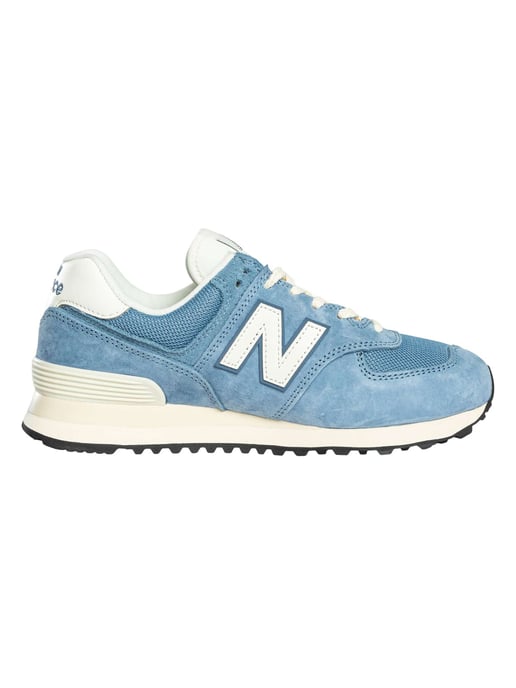 New Balance 574 Entrenadores De Gamuza, Azul - Image 3