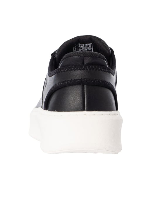 Skechers Zapatillas Sin Cordones Court Break - Zapatillas Con Doble Ventilación, Negro - Image 5