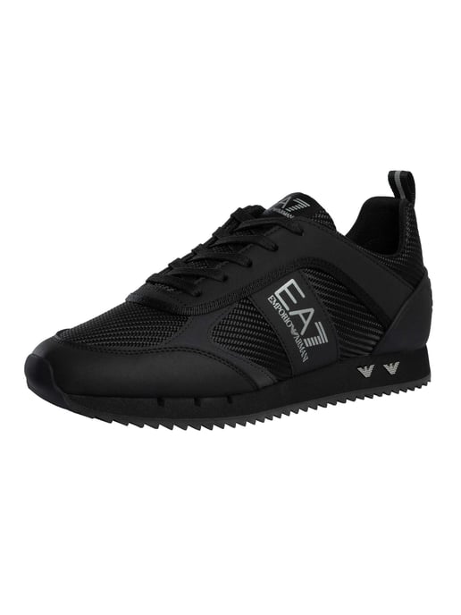 EA7 Zapatillas Deportivas Con Logotipo De Malla De Carbono, Negro - Image 1