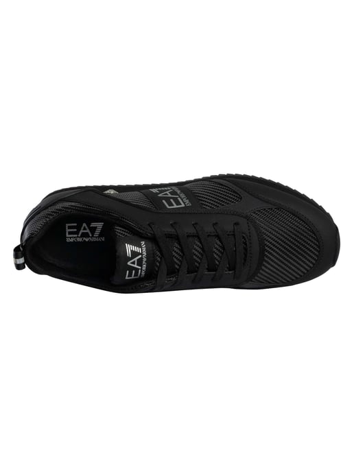 EA7 Zapatillas Deportivas Con Logotipo De Malla De Carbono, Negro - Image 6