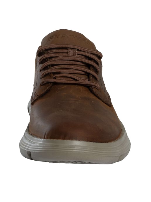 Skechers Zapatillas Sin Cordones Garza De Cuero, Marrón - Image 4