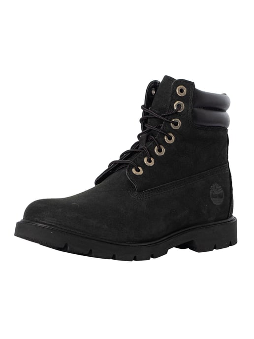 Timberland Botas Básicas De Cuero De 6 Pulgadas, Negro - Image 1