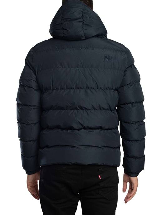 Superdry Chaqueta Acolchada Deportiva Con Capucha, Azul - Image 3