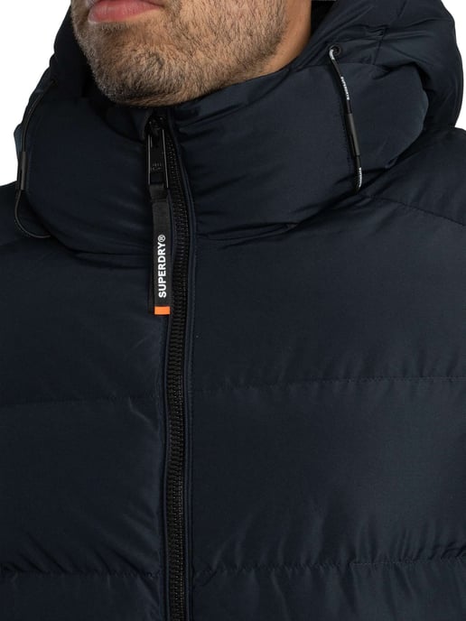 Superdry Chaqueta Acolchada Deportiva Con Capucha, Azul - Image 5