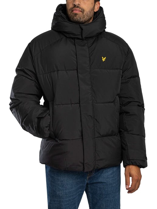 Lyle & Scott Chaqueta Acolchada Con Capucha, Negro - Image 1