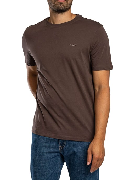 HUGO Camiseta Con Logo En El Pecho Dero222, Marrón - Image 2