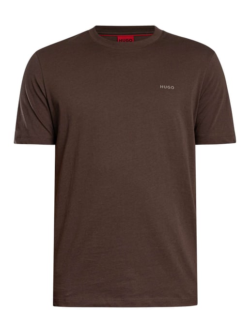 HUGO Camiseta Con Logo En El Pecho Dero222, Marrón - Image 5