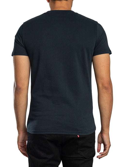 Superdry Camiseta Essential Con Logo Serif, Azul - Image 3
