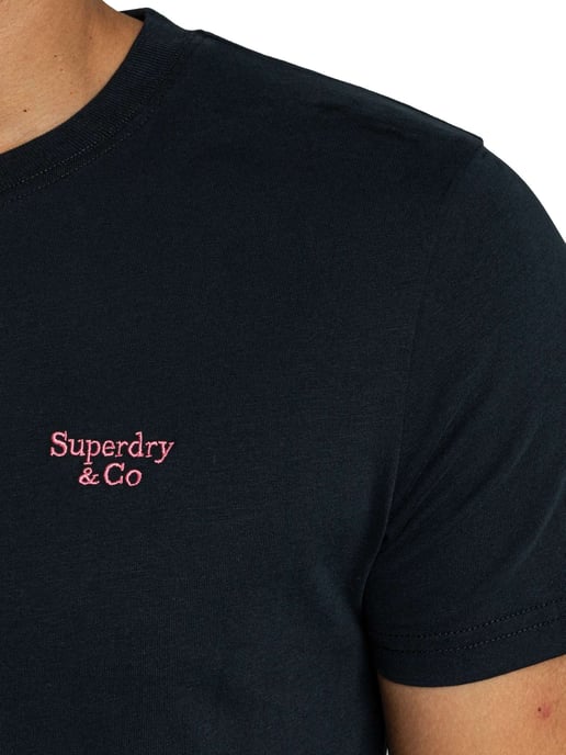 Superdry Camiseta Essential Con Logo Serif, Azul - Image 4