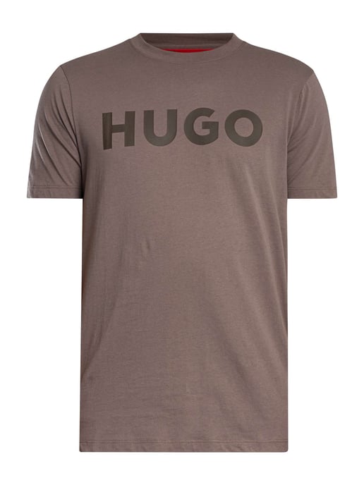 HUGO Dulivio Camiseta Gráfica, Gris - Image 5