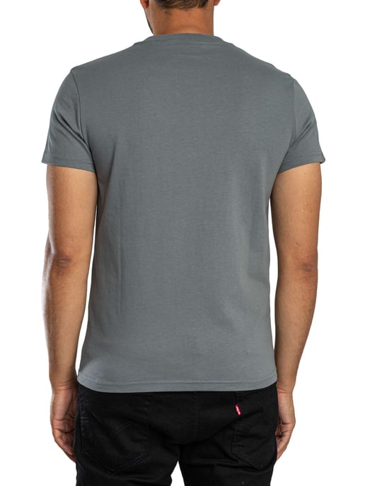 Superdry Camiseta Essential SDC0 Logo EMB, Gris - Image 3