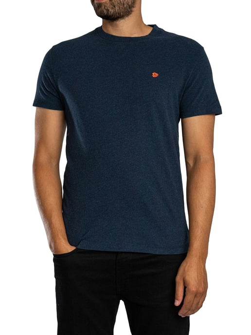 Superdry Camiseta Essential SDC0 Logo EMB, Azul - Image 1