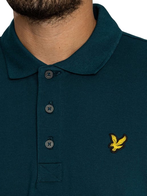 Lyle & Scott Polo Liso, Azul - Image 4
