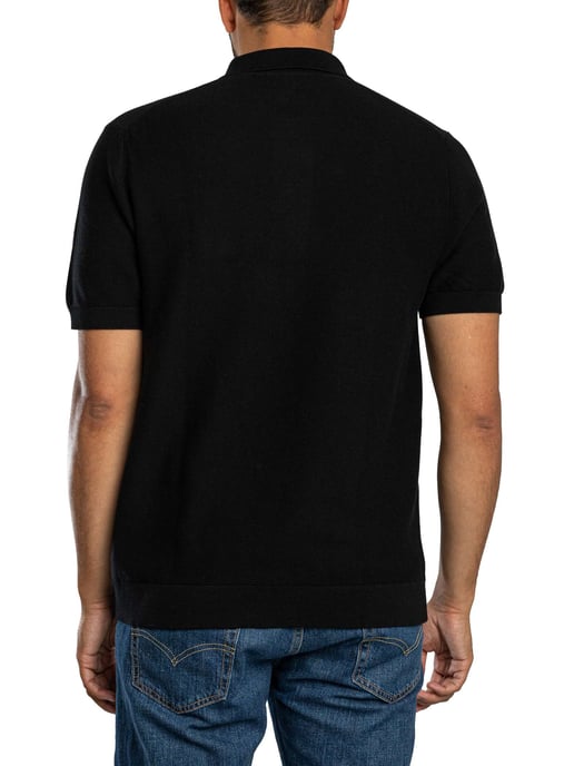 Lacoste Polo De Punto Con Logotipo, Negro - Image 3