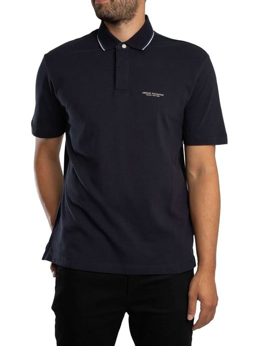 Armani Exchange Logo Polo, Azul - Image 2