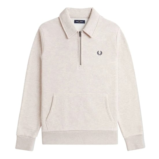 Jersey De Punto Fred Perry Half Zip Porridge Marl - Image 1