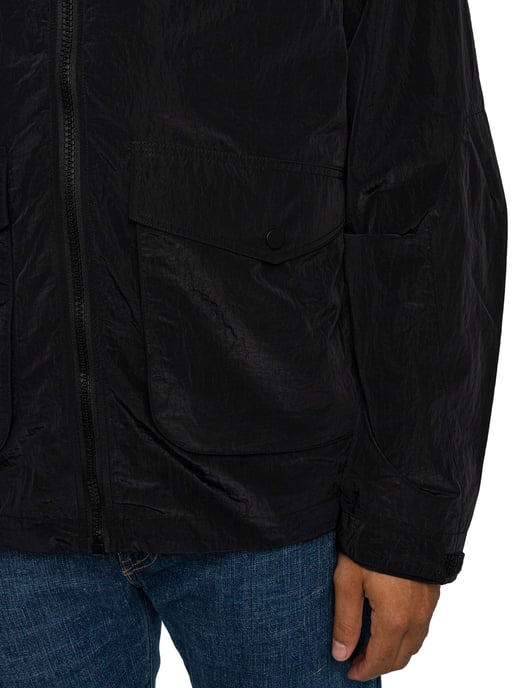Lyle & Scott Chaqueta Blusón De 4 Bolsillos, Negro - Image 4