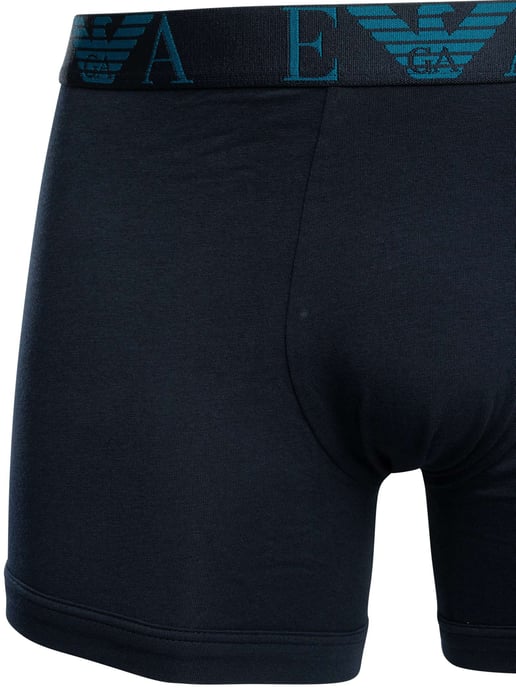 Emporio Armani Pack De 3 Calzoncillos Boxer, Azul - Image 3