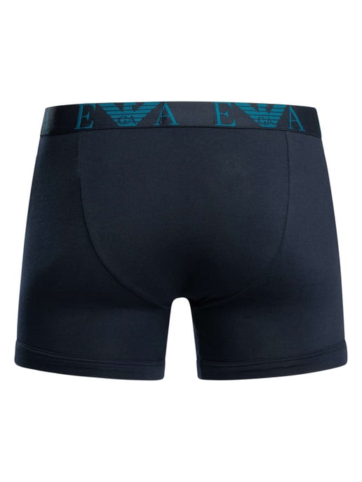 Emporio Armani Pack De 3 Calzoncillos Boxer, Azul - Image 4