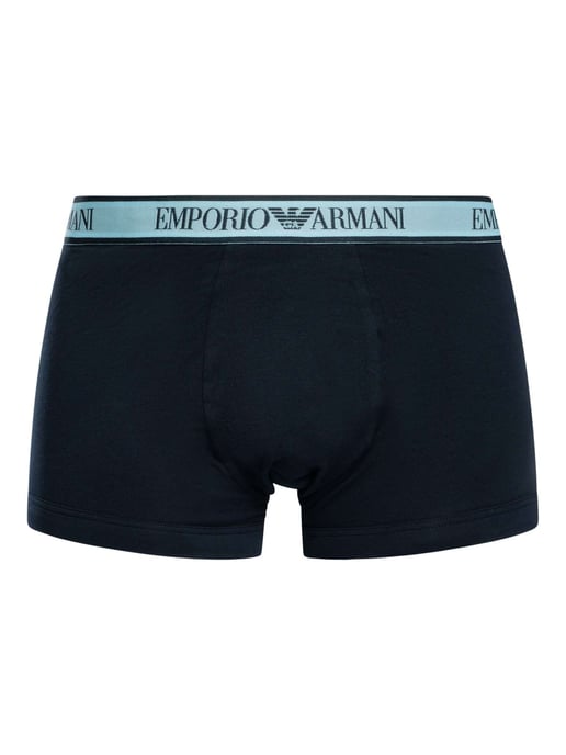 Emporio Armani 3 Pack Trunks, Azul - Image 2