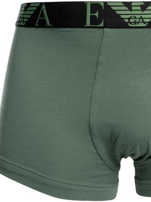 Emporio Armani 3 Pack Trunks, Multicolor - Image 3