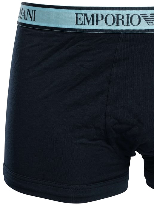 Emporio Armani 3 Pack Trunks, Azul - Image 3