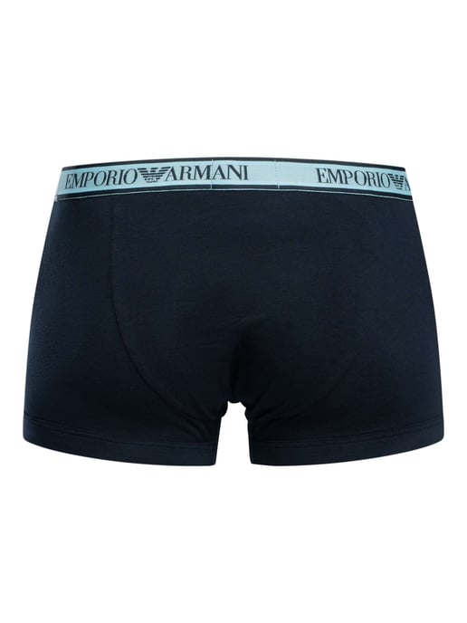 Emporio Armani 3 Pack Trunks, Azul - Image 4