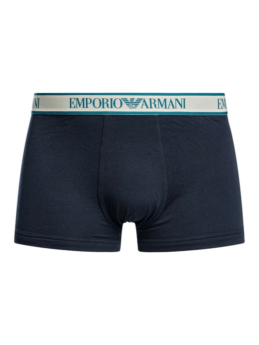 Emporio Armani Pack De 3 Baãºles Elásticos De Algodón, Azul - Image 5