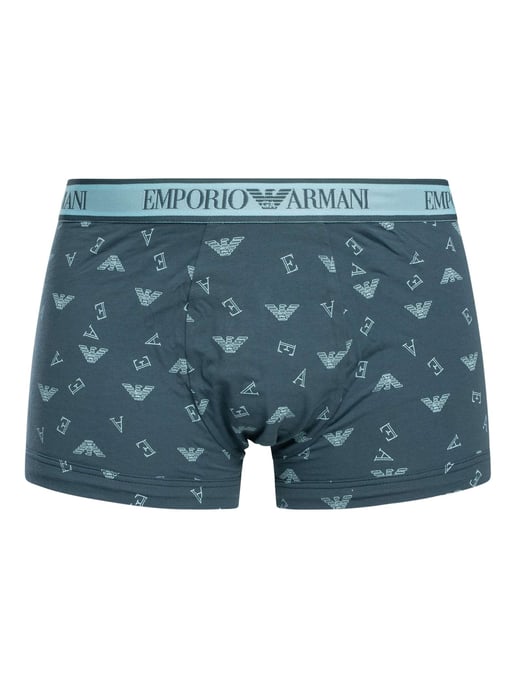 Emporio Armani 3 Pack Trunks, Azul - Image 5