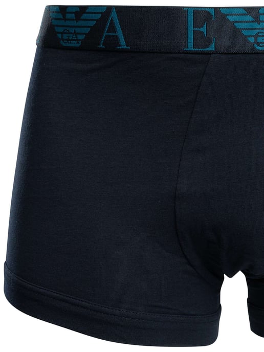 Emporio Armani 3 Pack Trunks, Azul - Image 3