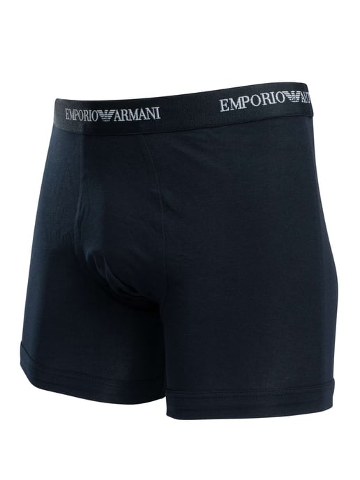 Emporio Armani Paquete De 3 Calzoncillos Bóxer Elásticos, Azul - Image 3