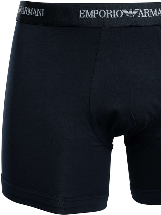 Emporio Armani Paquete De 3 Calzoncillos Bóxer Elásticos, Azul - Image 5