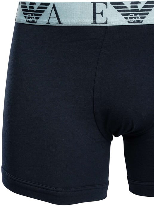 Emporio Armani Pack De 3 Calzoncillos Boxer, Azul - Image 3