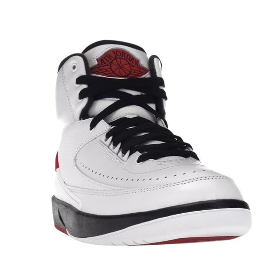 Zapatillas Nike Air Jordan 2 Retro Con Detalles En Rojo Y Blanco - Image 3