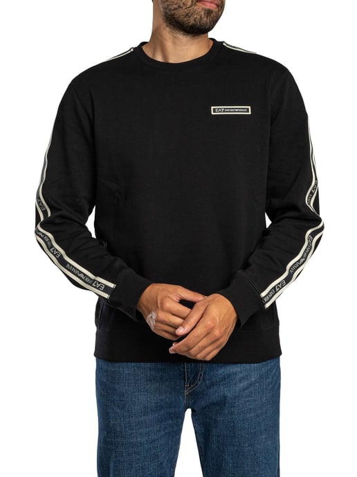EA7 Sudadera Con Logo De Caja, Negro - Image 2