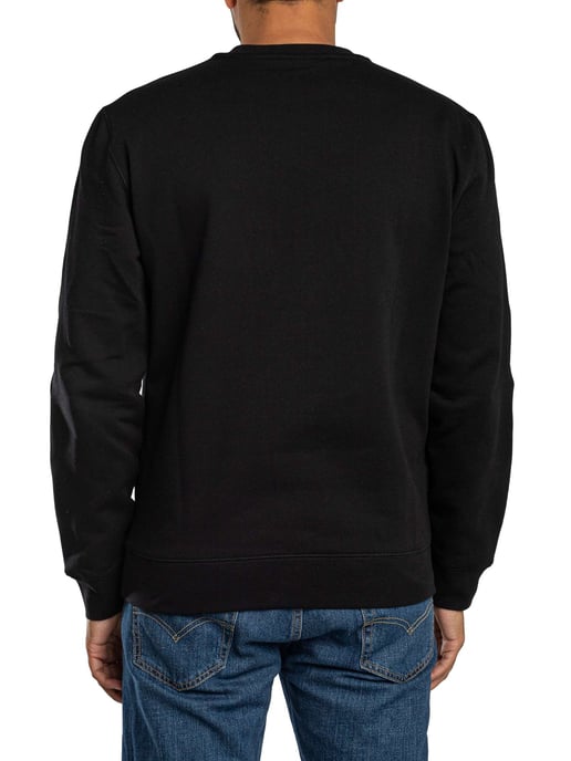 EA7 Sudadera Con Logo De Caja, Negro - Image 3