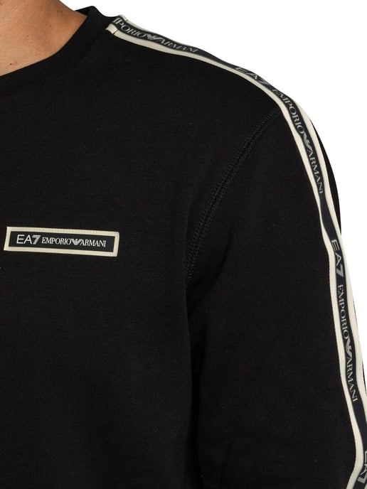 EA7 Sudadera Con Logo De Caja, Negro - Image 4